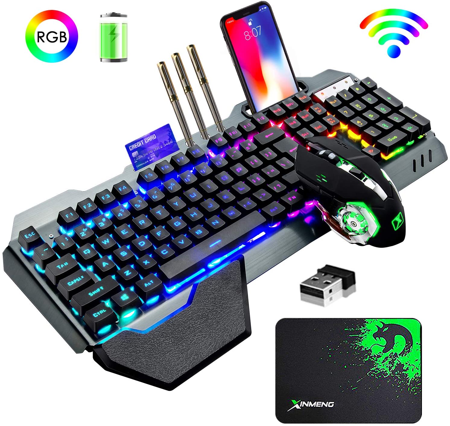 Gaming Keyboard And Mouse Combo Wireless - Комбинированная беспроводная игровая клавиатура и мышь