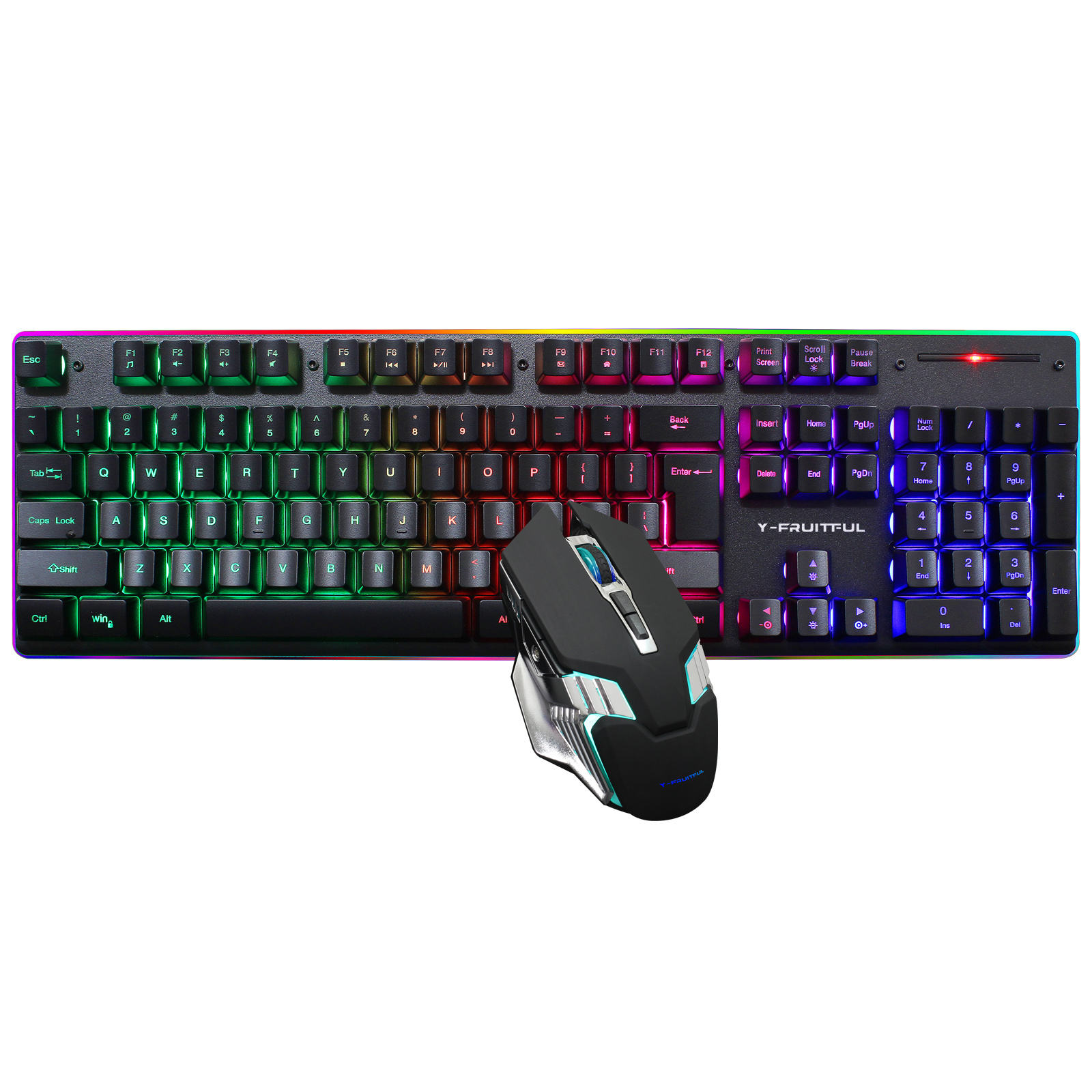 Gaming Keyboard And Mouse Combo Wireless - 104 клавиши RGB Компьютерная беспроводная USB