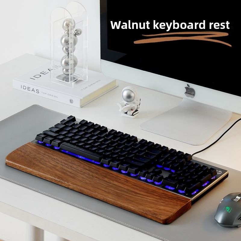 Gaming Keyboard And Mouse Combo - Клавиатура из цельного дерева, подставка для