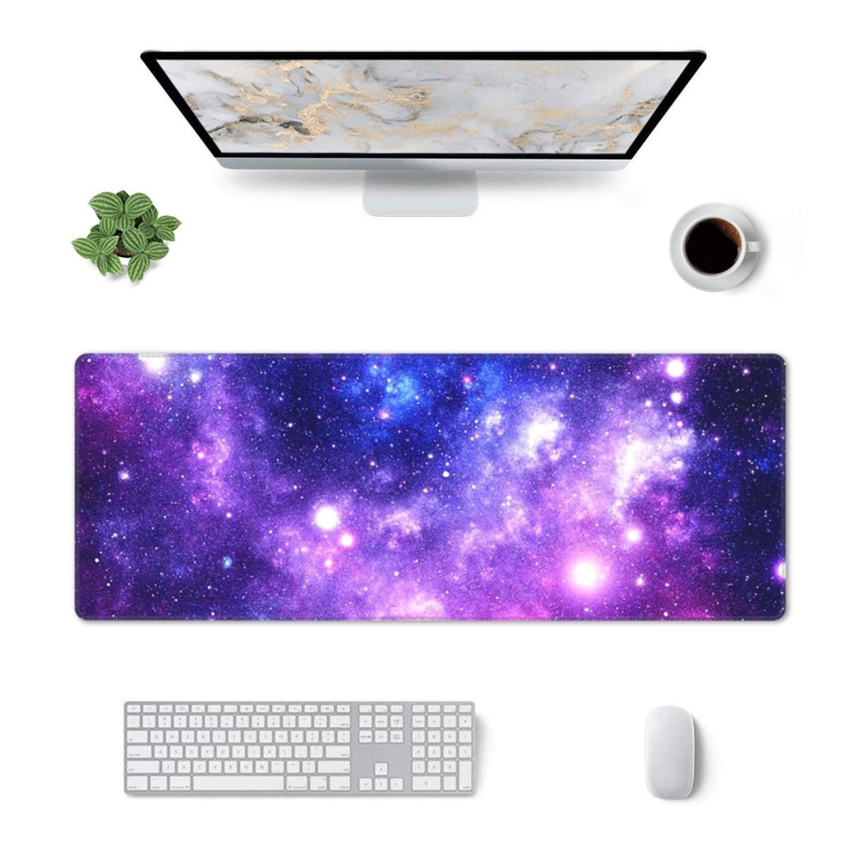 Gaming Keyboard Blue - Большой коврик для мыши, фиолетово-синий, с