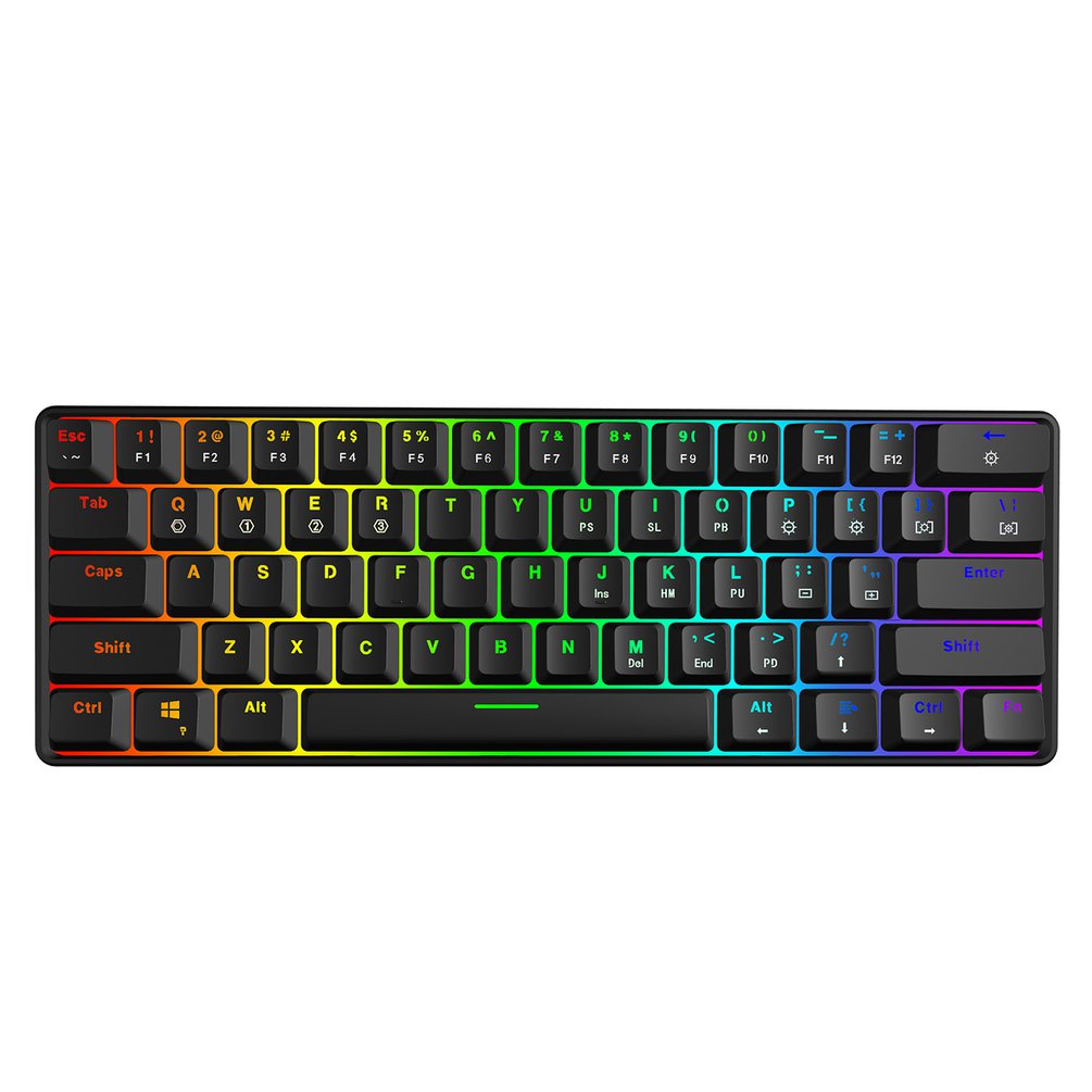 Gaming Keyboard And Mouse Combo - SKYLOONG GK61 Мини Портативная 60% геймерская