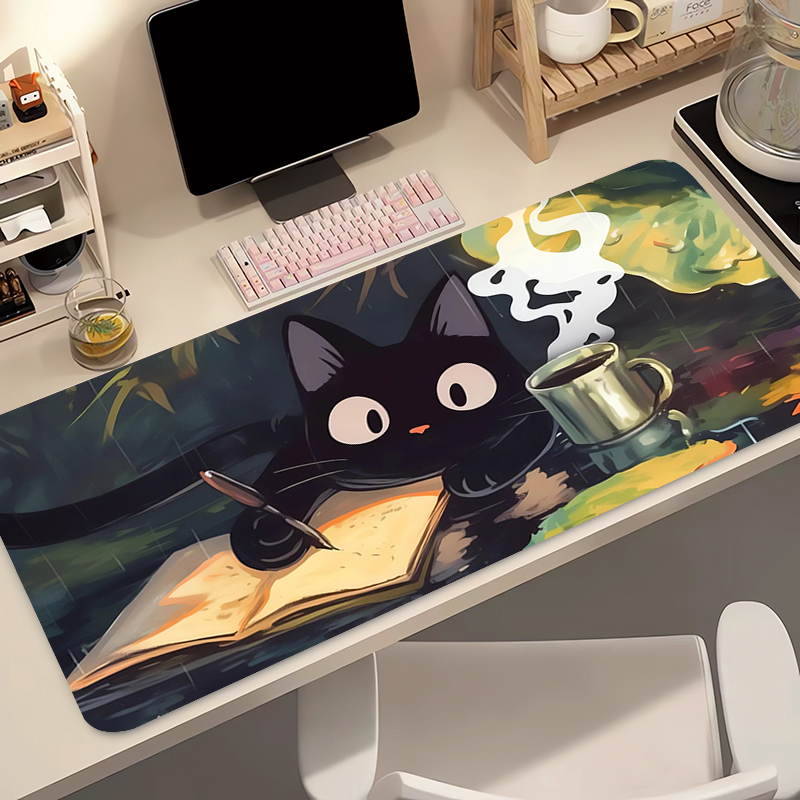 Gaming Keyboard And Mouse - Kawaii Black Cat Силиконовый мягкий игровой