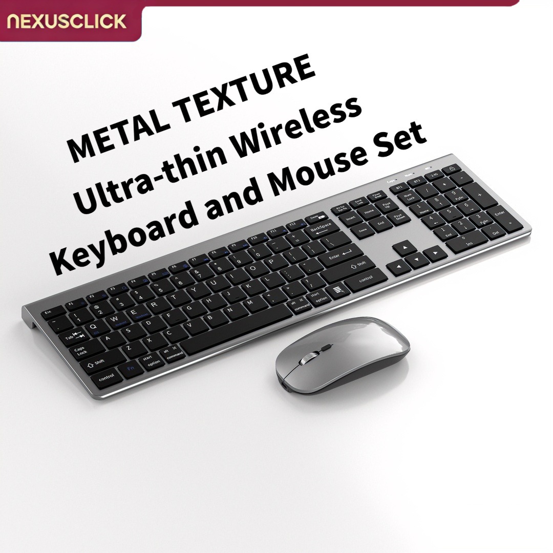 Gaming Keyboard And Mouse Combo Wireless - Беспроводная трехрежимная клавиатура NexusClick с 104