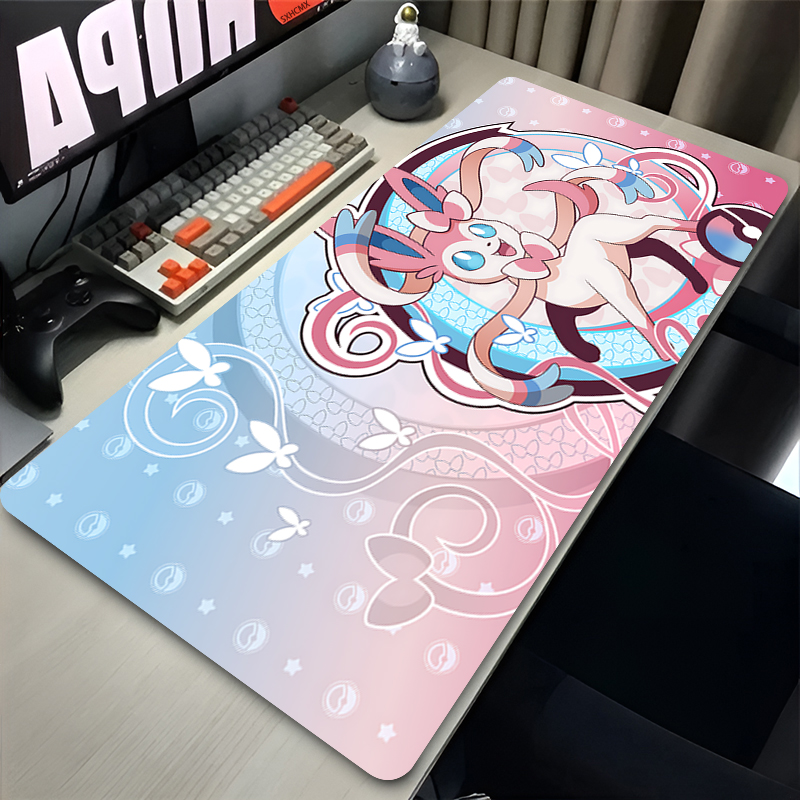 Gaming Keyboard He - Большой розовый милый коврик для мыши