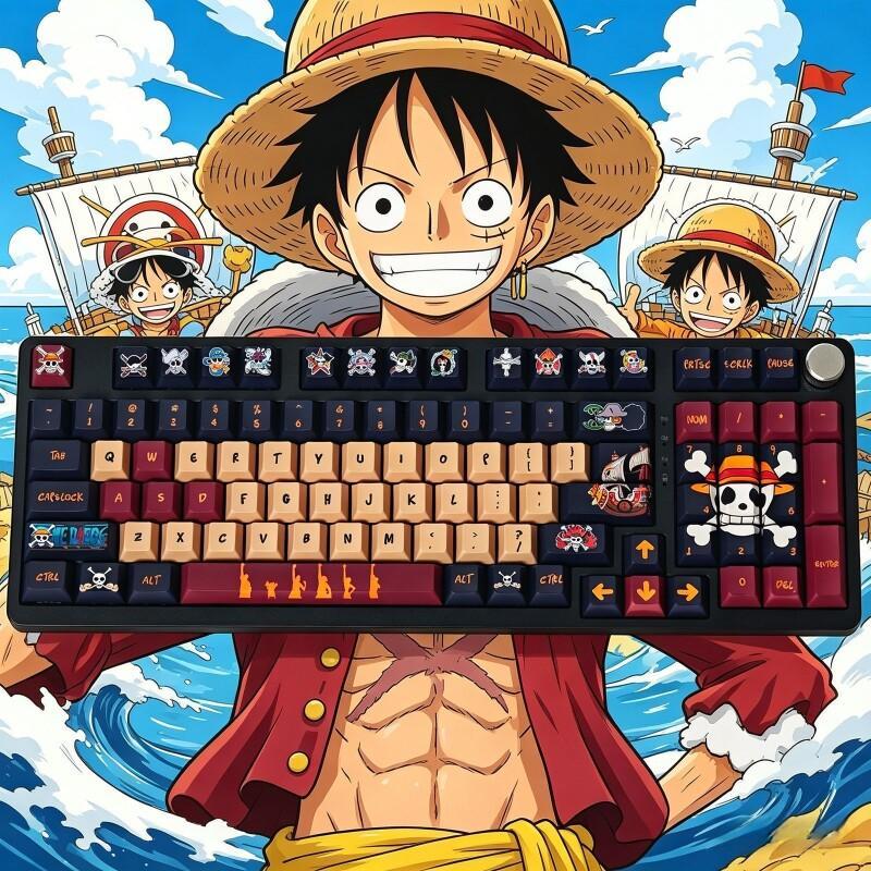 Gaming Keyboard He - Набор кейкапов BANDAI One Piece Monkey