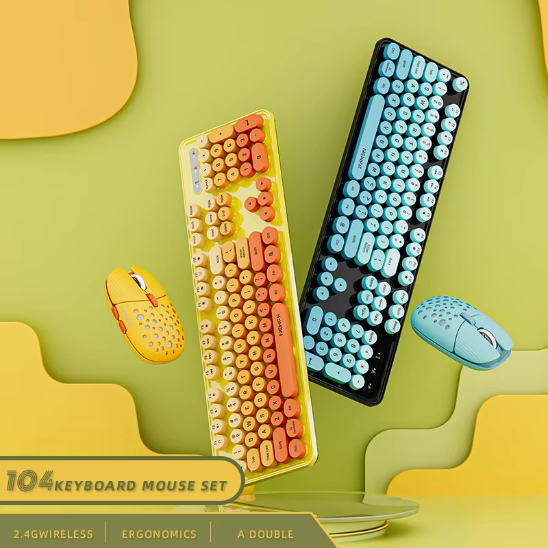 Gaming Keyboard And Mouse Combo Wireless - Беспроводной игровой комплект клавиатура+мышь 2.4G, 104