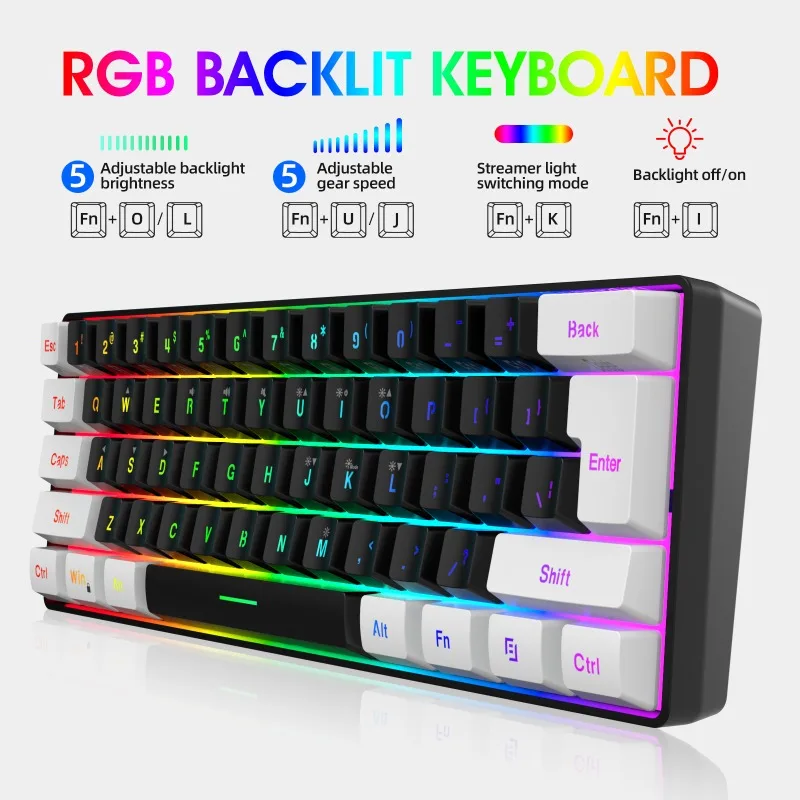 Комплект для геймеров: 60% кла – обзор и цена Gaming Keyboard And Mouse Combo