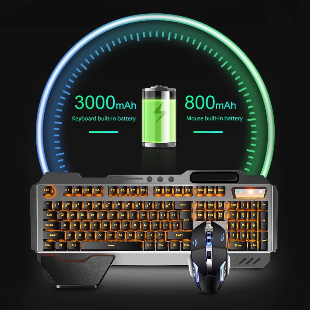 K680 перезаряжаемый 2,4G беспр – обзор и цена Gaming Keyboard And Mouse Combo Wireless