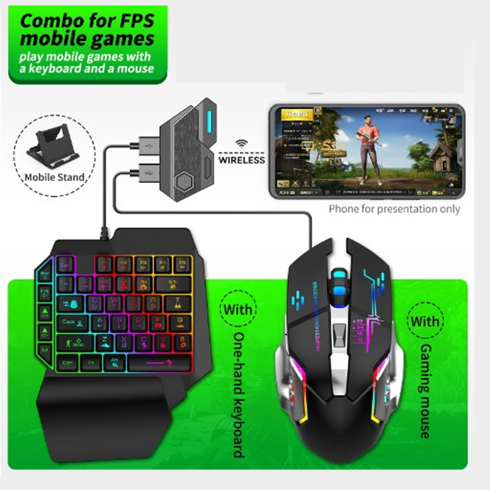 Комбинированный пакет для моби – обзор и цена Gaming Keyboard And Mouse Combo