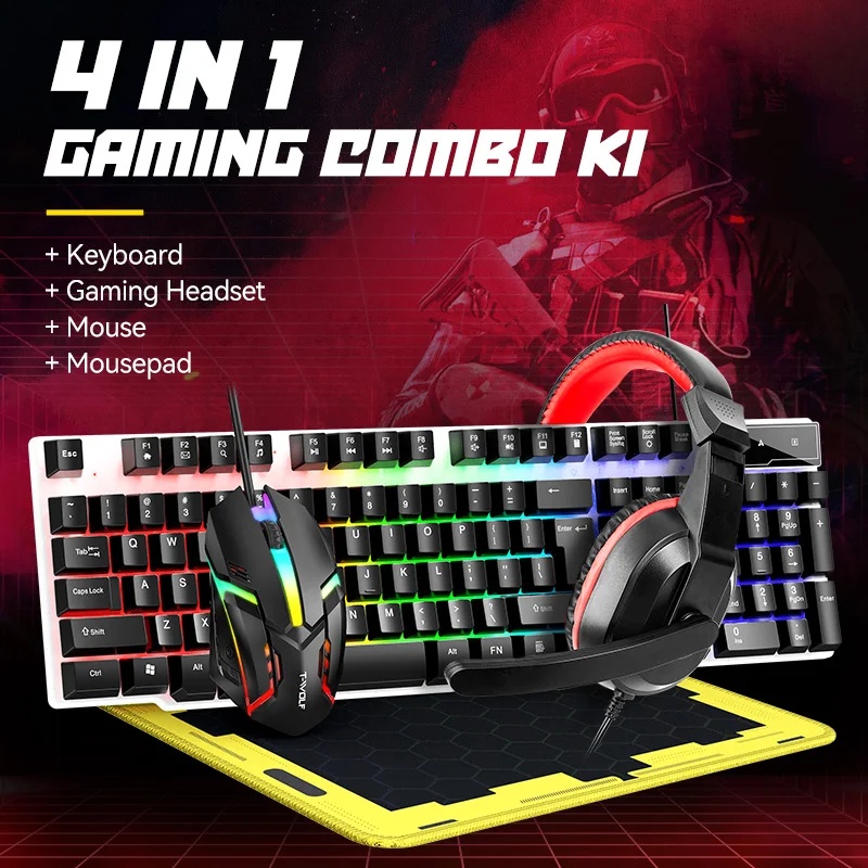 НОВЫЕ USB-комбинации клавиатур – обзор и цена Gaming Keyboard And Mouse Combo