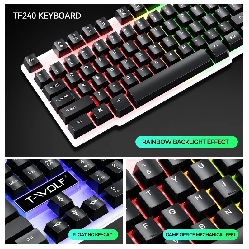 НОВЫЕ USB-комбинации клавиатур – обзор и цена Gaming Keyboard And Mouse Combo