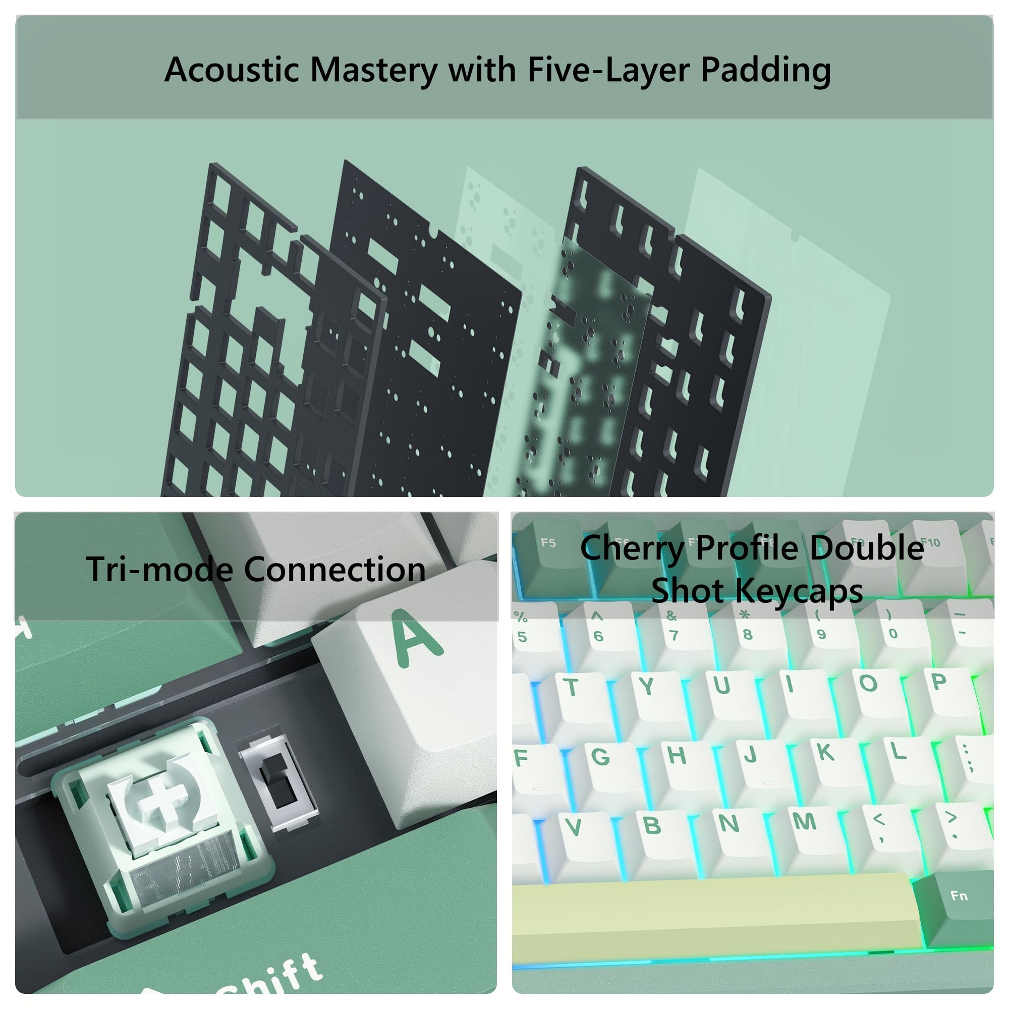 WOMIER SK75 Беспроводная алюми – обзор и цена Gaming Keyboard Hot Swappable