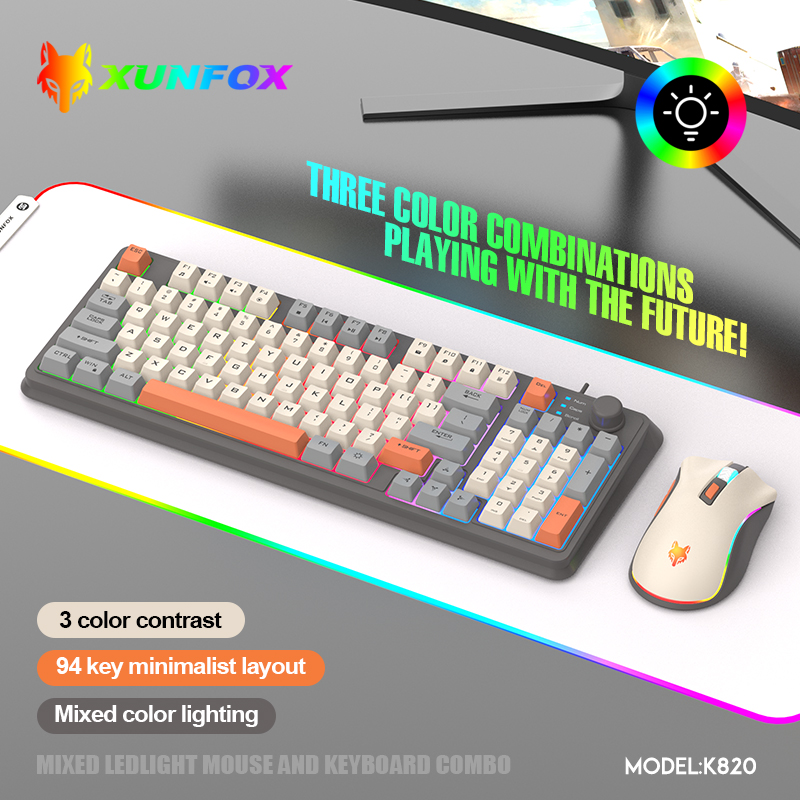 K820 USB проводная игровая кла – обзор и цена Gaming Keyboard And Mouse Combo