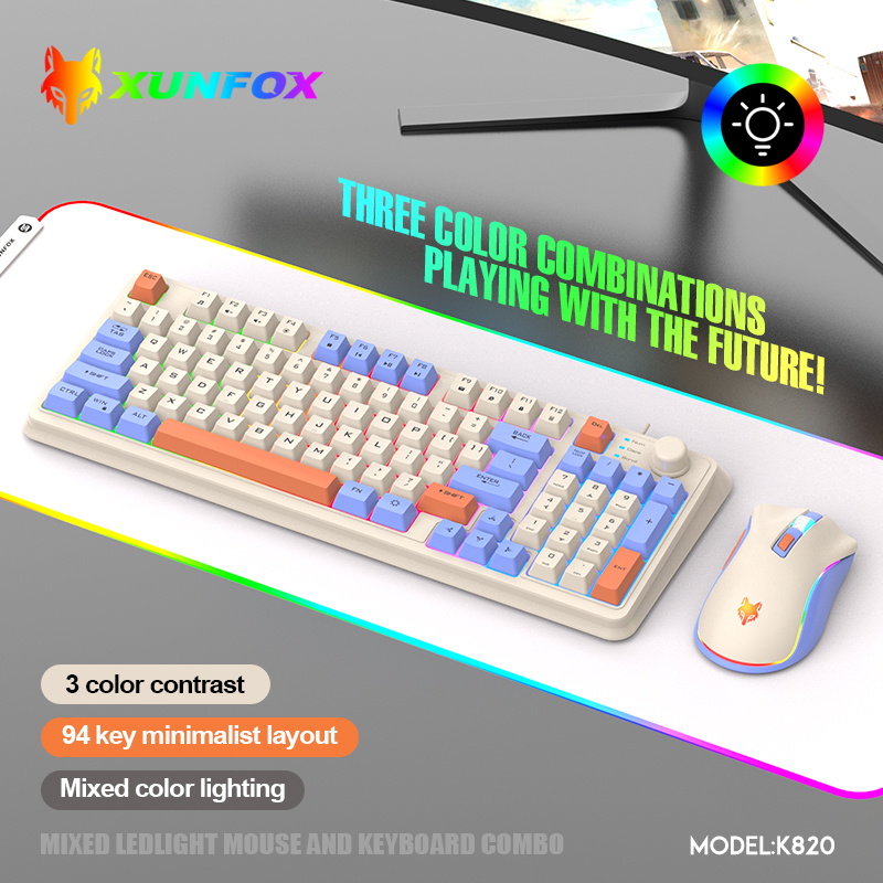 K820 USB проводная игровая кла – обзор и цена Gaming Keyboard And Mouse Combo