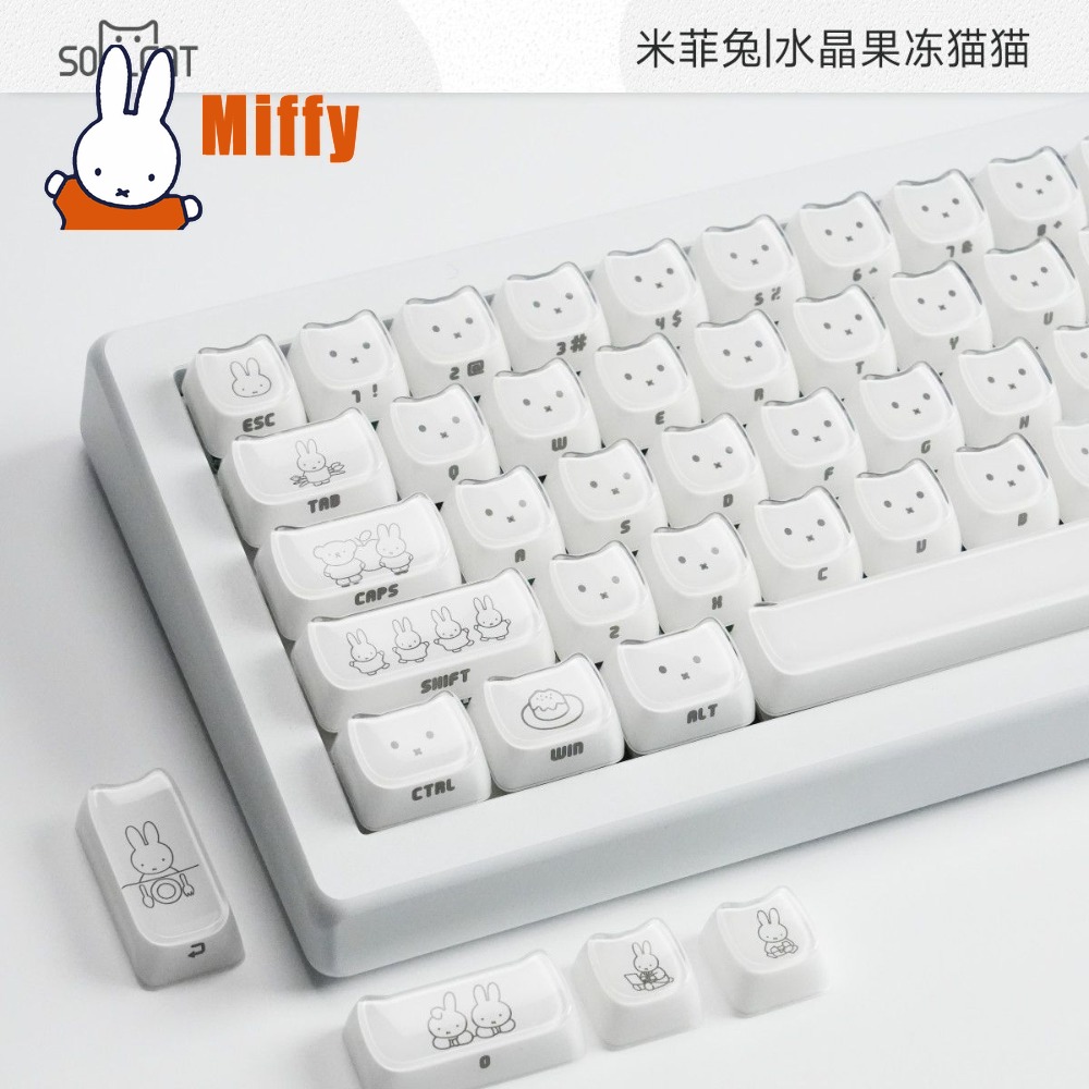 Милые кейкапы Miffy: кристальн – обзор и цена Gaming Keyboard He