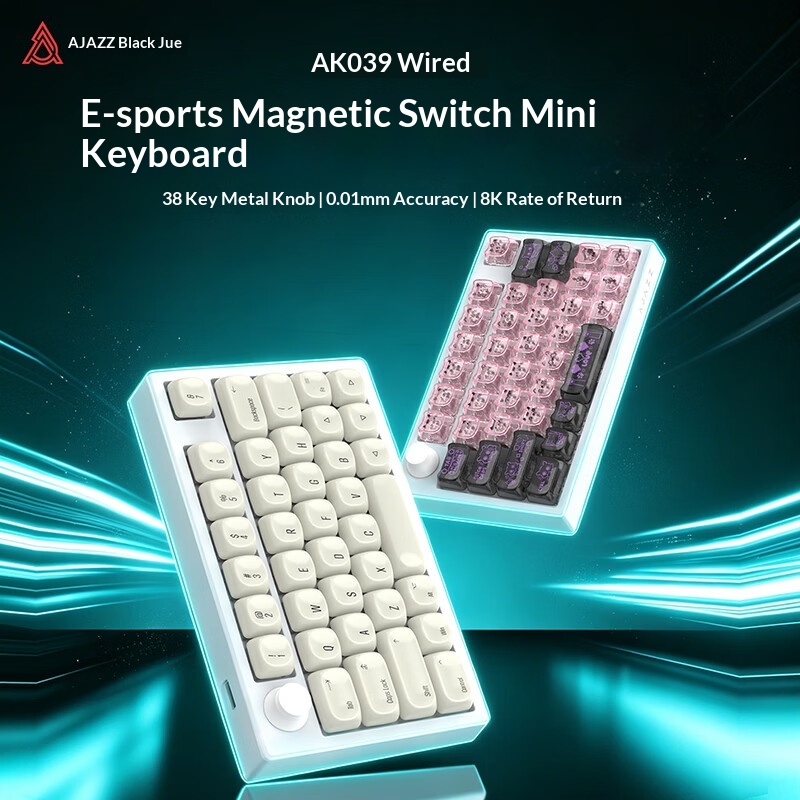 Игровая клавиатура Ajazz AK039 – обзор и цена Gaming Keyboard Hall Effect Switches