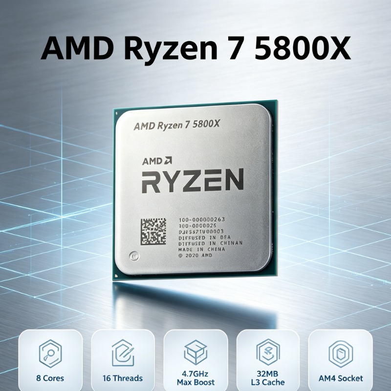 AMD Ryzen 7 5800X для материнс – обзор и цена Amd Cpu Ryzen 7