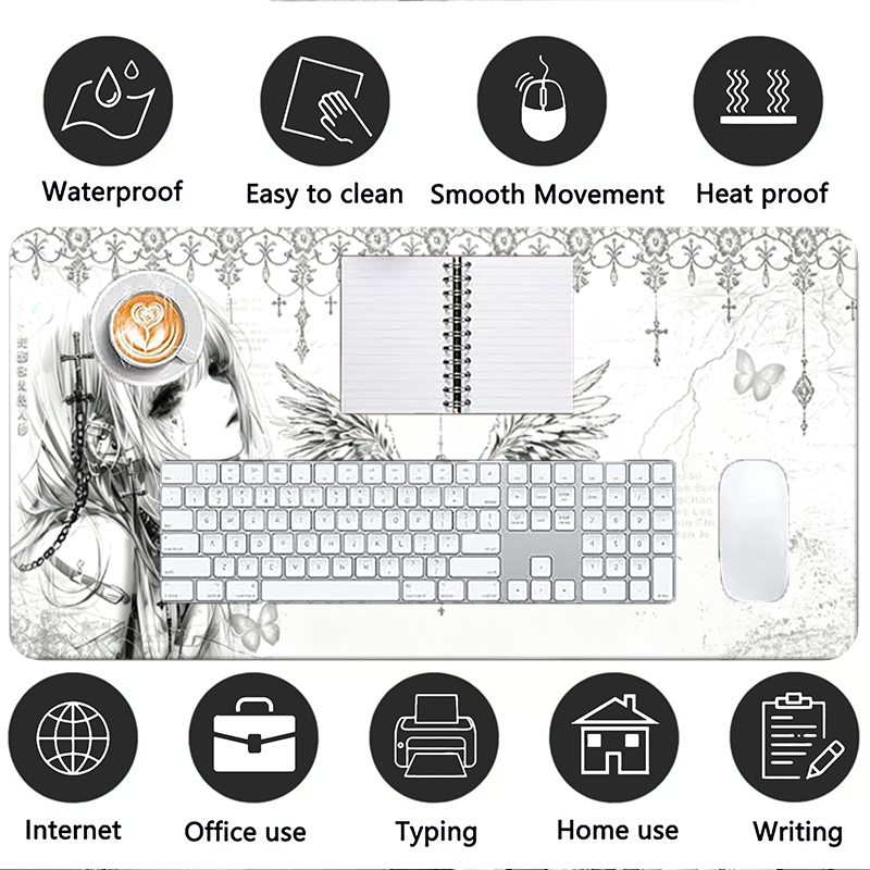 Кожаный коврик для мыши, черно – обзор и цена Gaming Keyboard And Mouse